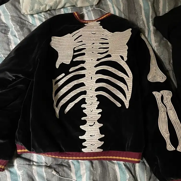 Kapital Velvet Skeleton Bomber - Picture 2 of 2